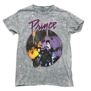 Men's Prince Gray Purple Short Sleeve Tee S